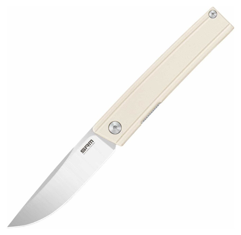 Ніж складаний SRM Gent 401LC-GT, білий FNR_401LC-GT