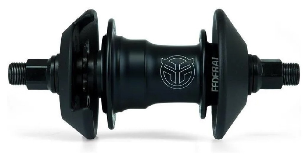 Втулка задняя Federal LHD Motion с хабгардами - матовая черная 9 зубов на гайках VELD_HUFE017-BK1-09T