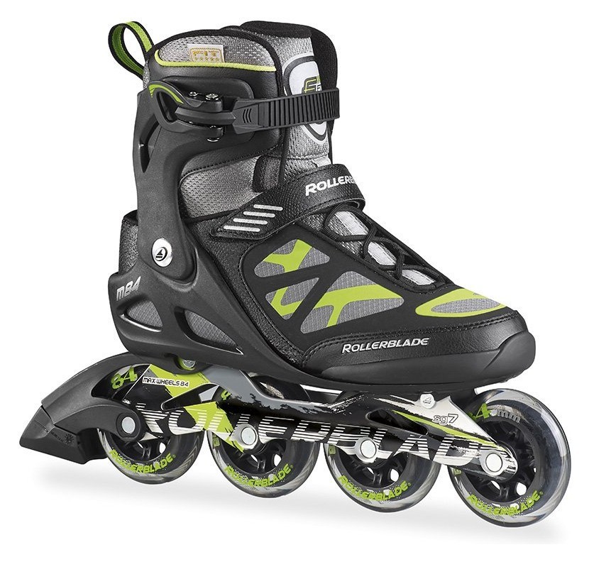 Роликові коньки для дорослих Rollerblade MACROBLADE 84 M 41 (8.5US) 265мм Black/green (07501400 T83) RCH_11072