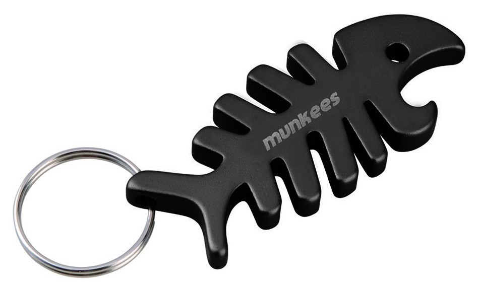 Munkees 3428 брелок-відкривачка Fish Bone black 3428-BK