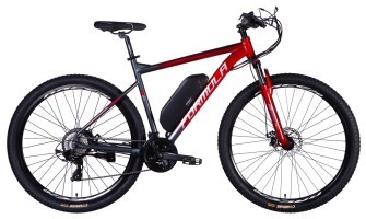 Велосипед з електроприводом 29" AL Formula eF-1 DD CS рама-21" 48B 12.5А*г 500Вт червоно-сріблястий 2026