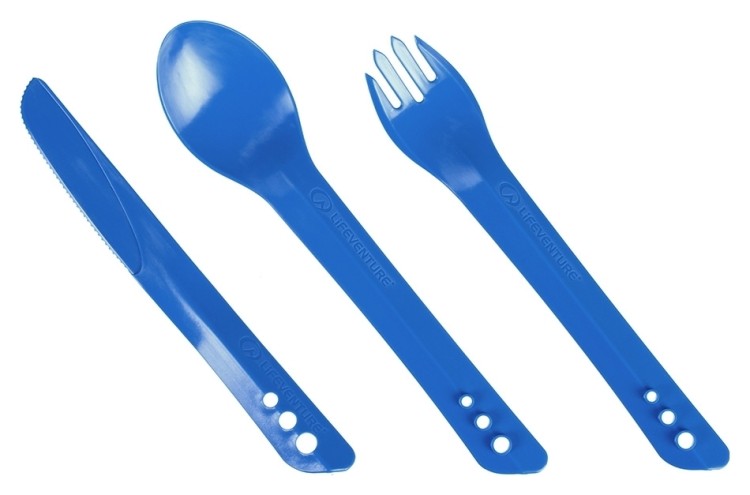 Вилка, ложка, ніж Lifeventure Ellipse Cutlery blue 75011