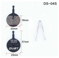 Колодки тормозные disc Полуметалл DUST DS-04S AVID BB5 AM (брендированная упаковка)