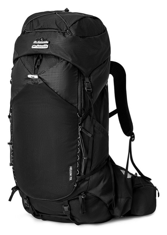 Рюкзак туристичний Naturehike Helium CNK2450XB014, 70 л, чорний, L FNR_6975641883883