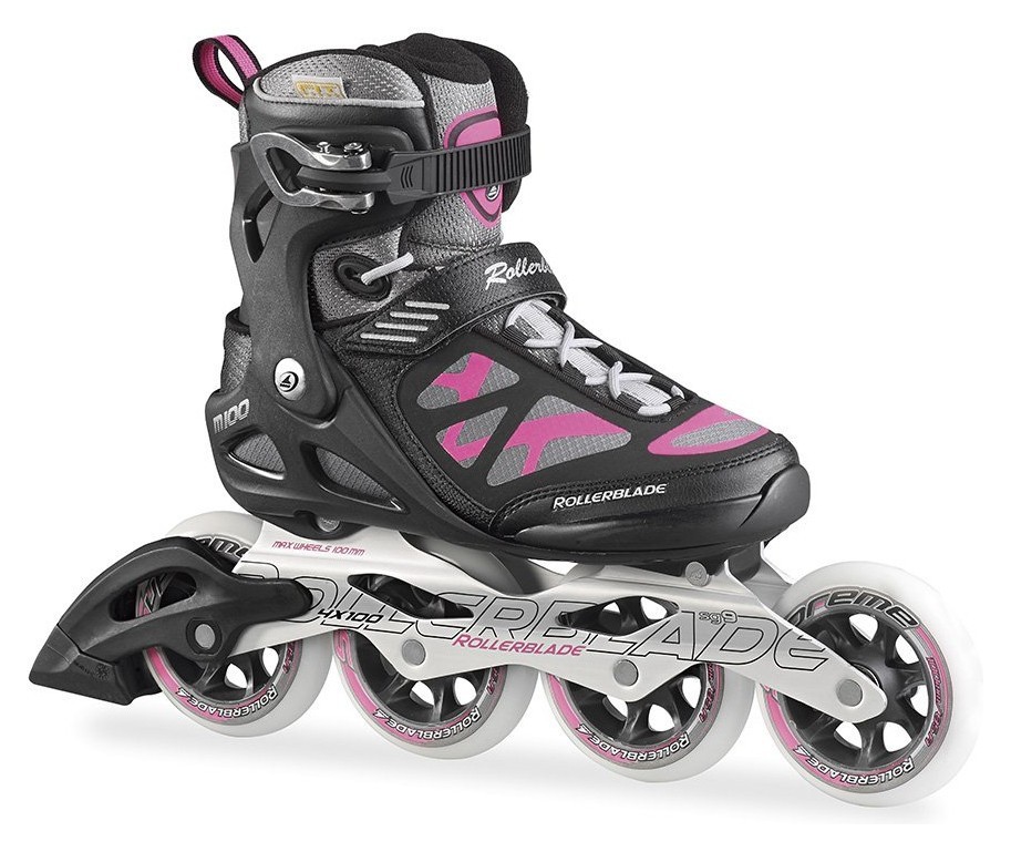 Роликові коньки для дорослих Rollerblade MACROBLADE 100 W 37 (6.5US) 235мм Black/pink (07501100 7Y9) RCH_11060