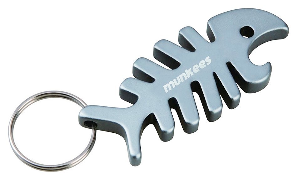 Munkees 3428 брелок-відкривачка Fish Bone grey 3428-GY