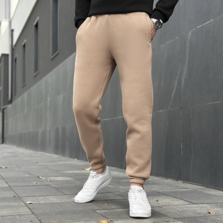 Чоловічі штани джогери з кишенями кемел Pobedov 007 ЗИМА POB_00000005029