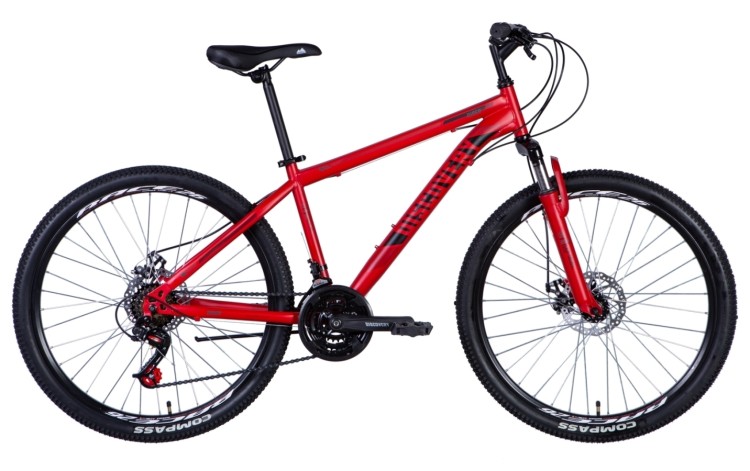 Велосипед ST 26" Discovery RIDER AM DD рама- " 2024 (красный (м)) OPS-DIS-26-604