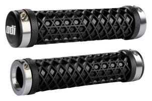 Гріпси ODI Vans® Lock-On Grips, Black w/ Silver Clamps, чорні з серебристими замками