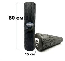 Массажный ролик EasyFit Foam Roller 60 см Черный