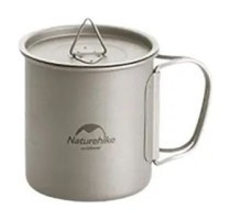 Кружка титановая с ручкой 600 мл Naturehike NH20CJ005