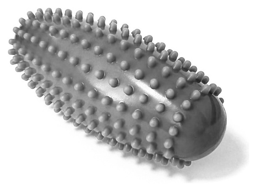 Масажний ролик Almond EasyFit овальний з шипами сірий EFIT_EF-1071-GY