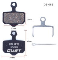 Колодки тормозные disc Полуметалл DUST DS-06S AVID Elixir /R/CR Mag /E1/E3/E5/E7/E9/XO/XX AM (брендированная упаковка)