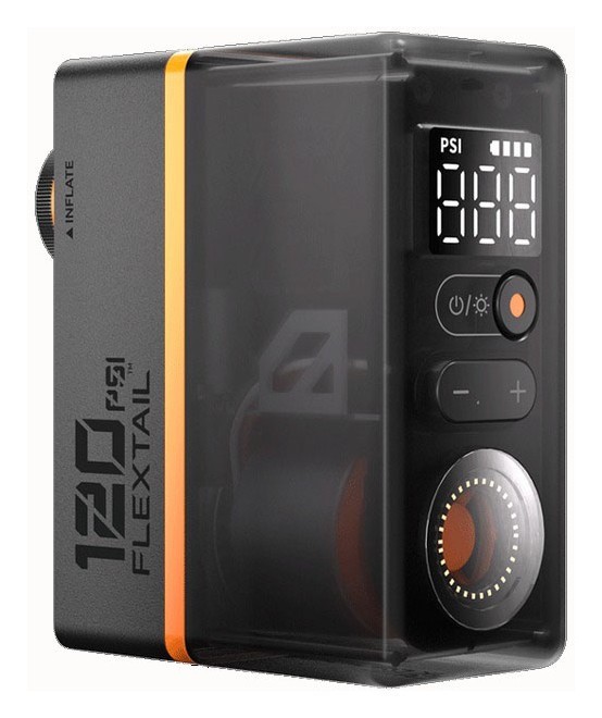 Велосипедний міні насос-задня фара Flextail Tiny Tire Pump ACS, чорний FNR_6975755966342