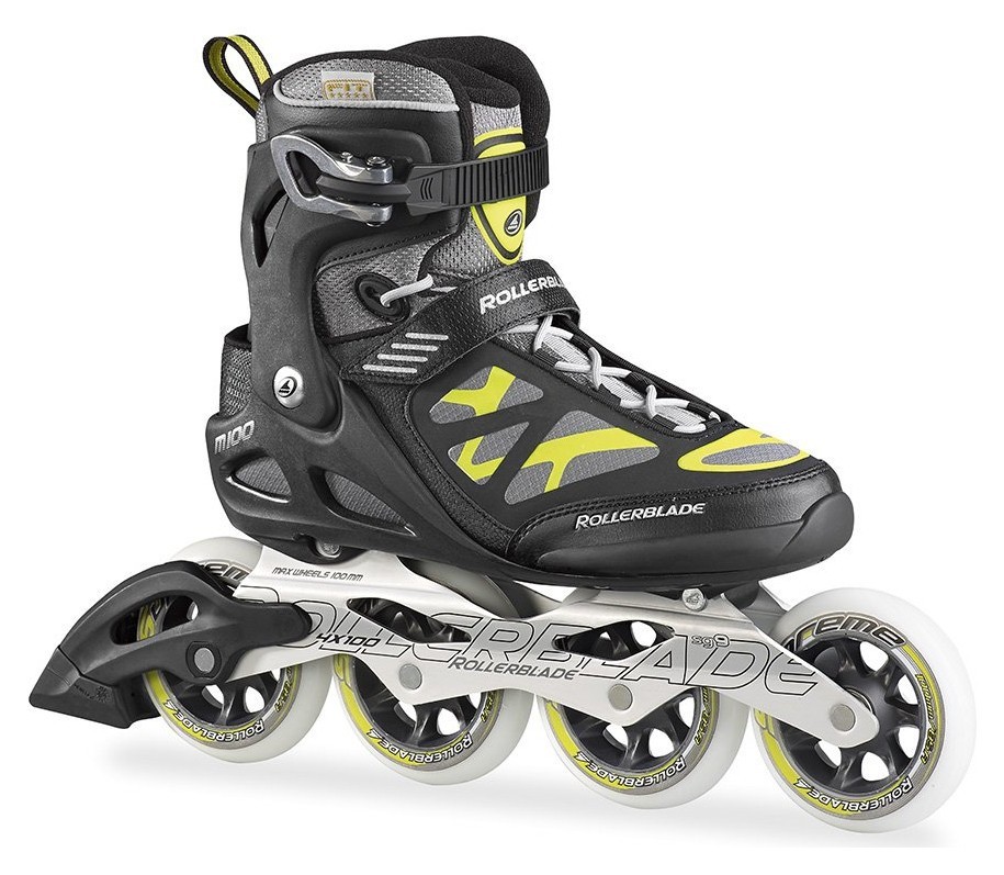 Роликові коньки для дорослих Rollerblade MACROBLADE 100 M 40.5 (8US) 260мм Black/yellow (07501000 800) RCH_11054