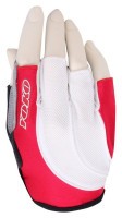 Перчатки для взрослых Yoko YBG 2.1 SHORT FINGER LADIES 7″ Red/white (37040)