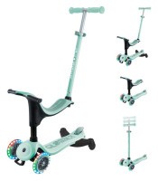Самокат GLOBBER серии GO UP SPORTY 360 мятно-фисташковый, до 20/50кг 1+, колеса с подсв.