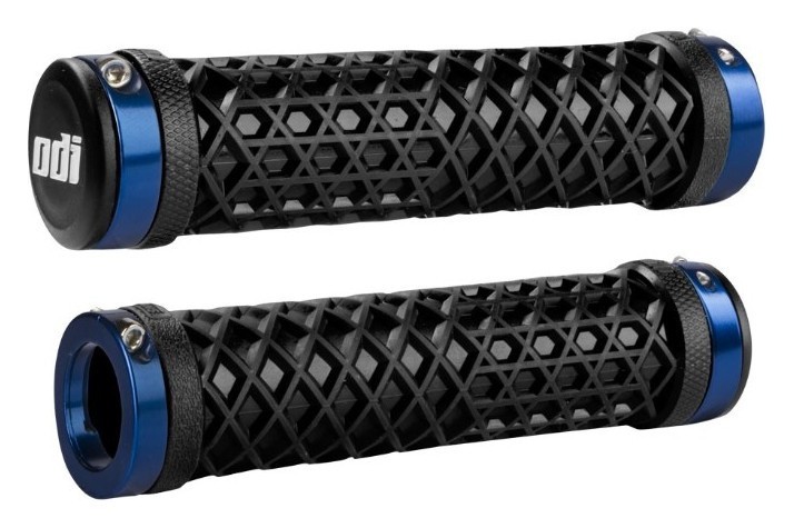 Гріпси ODI Vans® Lock-On Grips, Black w/ Blue Clamps, чорні з синіми замками OBOD_D30VNB-U