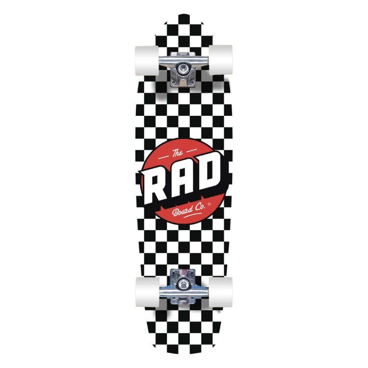 RAD круизер Retro Checker Cruiser Skateboard 28" - Black FRD.037520