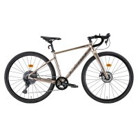 Велосипед 28" Leon GR-80 DD рама-2022 (бежевий з сірим)