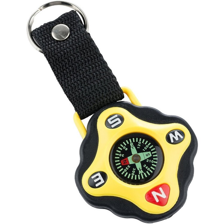 Munkees 3155 брелок-компас Key Fod Compass black-yellow 3155-BY