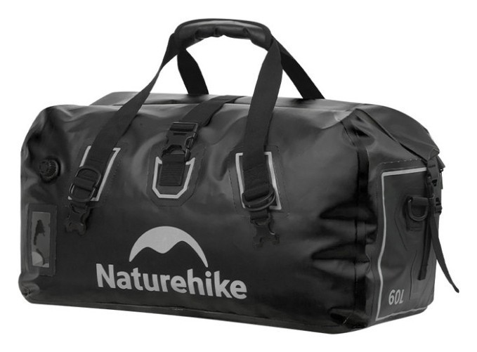 Водонепроницаемая дорожная сумка Naturehike CNK2450XB015, 60 л, черная FNR_6975641883760