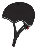 Шлем защитный детский GLOBBER GO UP LIGHTS, черный, с фонариком, 45-51см