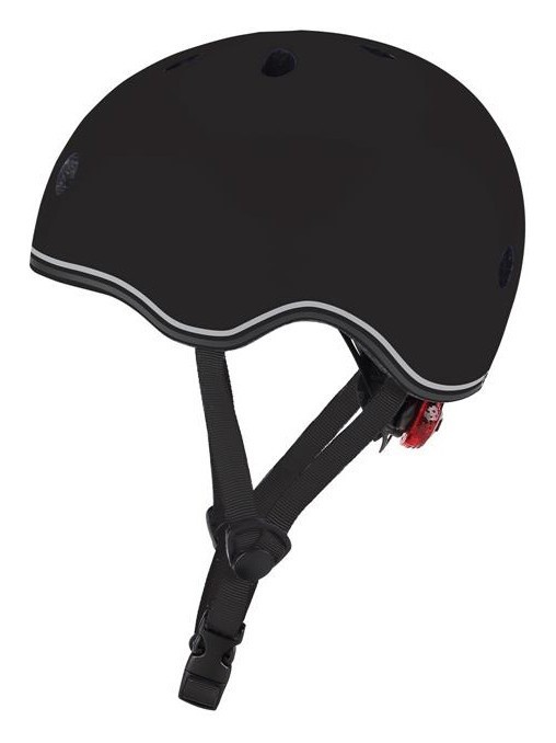 Шлем защитный детский GLOBBER GO UP LIGHTS, черный, с фонариком, 45-51см DWT_506-120