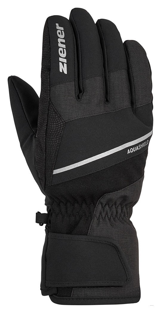 Ziener рукавички лижні Gezim black tec 10 111005-336-10