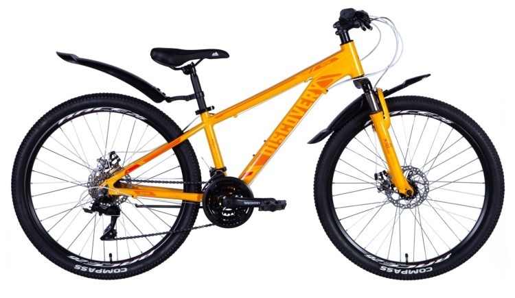 Велосипед 26" Discovery BASTION AM DD 2024 (светло-оранжевый) OPS-DIS-26-576