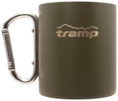 Термокружка TRAMP с карабином 350мл UTRC-122 olive
