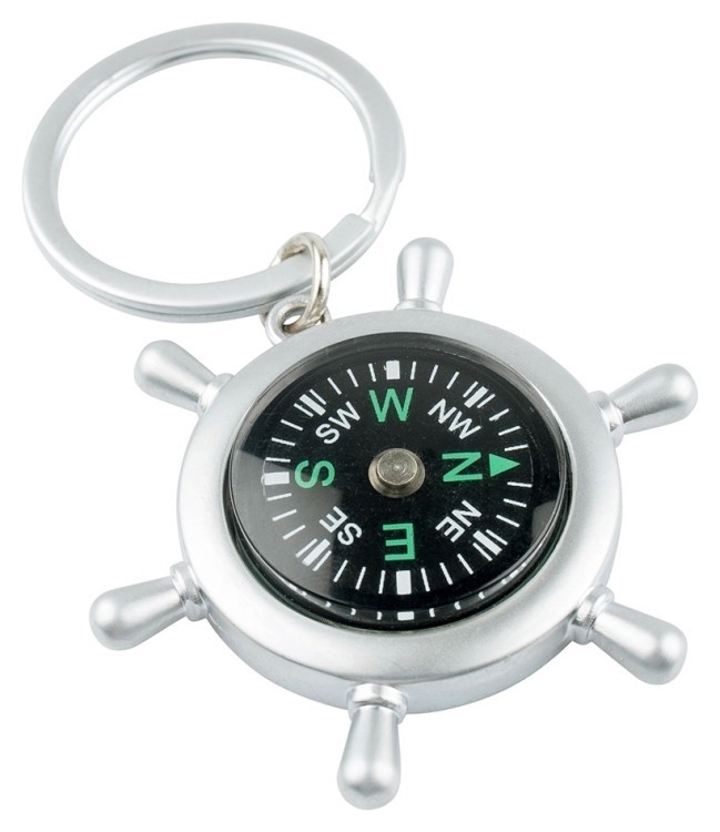 Munkees 3156 брелок-компас Rudder Compass steel 3156-ST