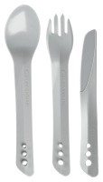 Вилка, ложка, ніж Lifeventure Ellipse Cutlery light grey