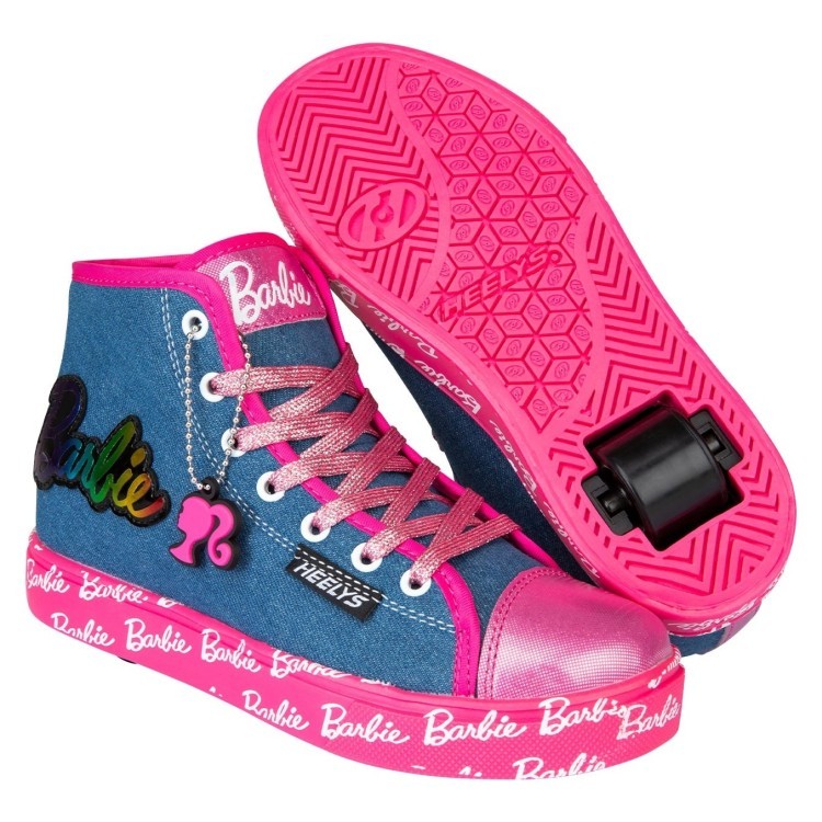 Роликовые кроссовки Heelys X Barbie Hustle Denim Pink Rainbow Child HE101075 1164674