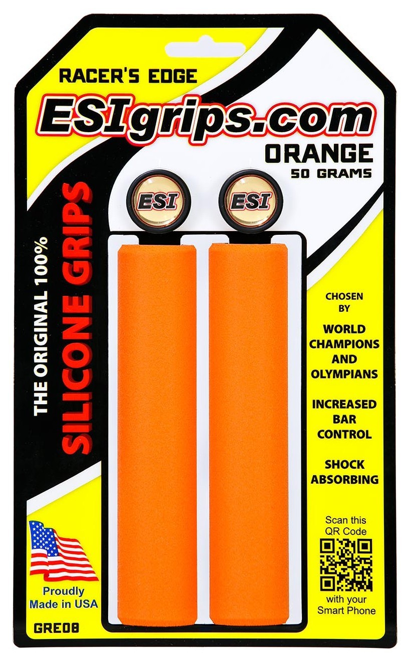 Грипсы ESI Racer's Edge Orange (оранжевые) OBOD_GREO8
