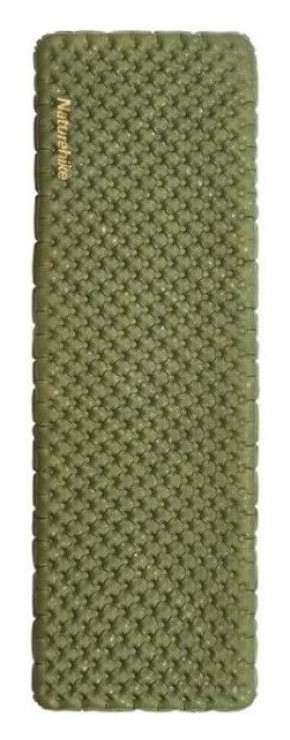 Матрас туристический надувной одноместный Naturehike CNH22DZ018, сверхлегкий, 183x64x7 см, зеленый, для туризма с мешком для надува. FNR_6975641888611