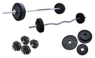 Набор штанг и гантелей. Набор металлических резиновых дисков 120 кг + 4 хромированных грифа.