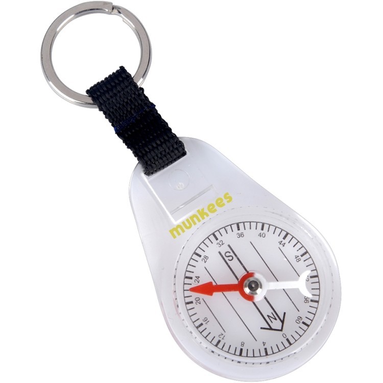 Munkees 3160 брелок-компас Compass with Keyring white 3160-W