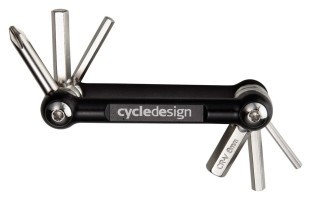 Мультитул складний для велосипедів Cycledesign 6 FUNC. ALU CAGE Black/Nickel (TO0022)