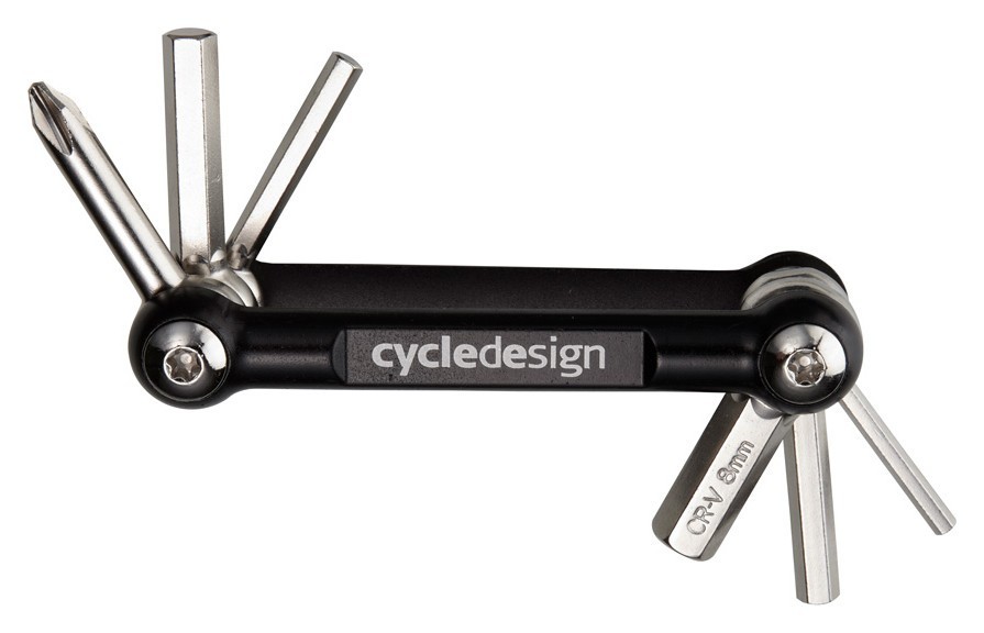 Мультитул складний для велосипедів Cycledesign 6 FUNC. ALU CAGE Black/Nickel (TO0022) RCH_22829