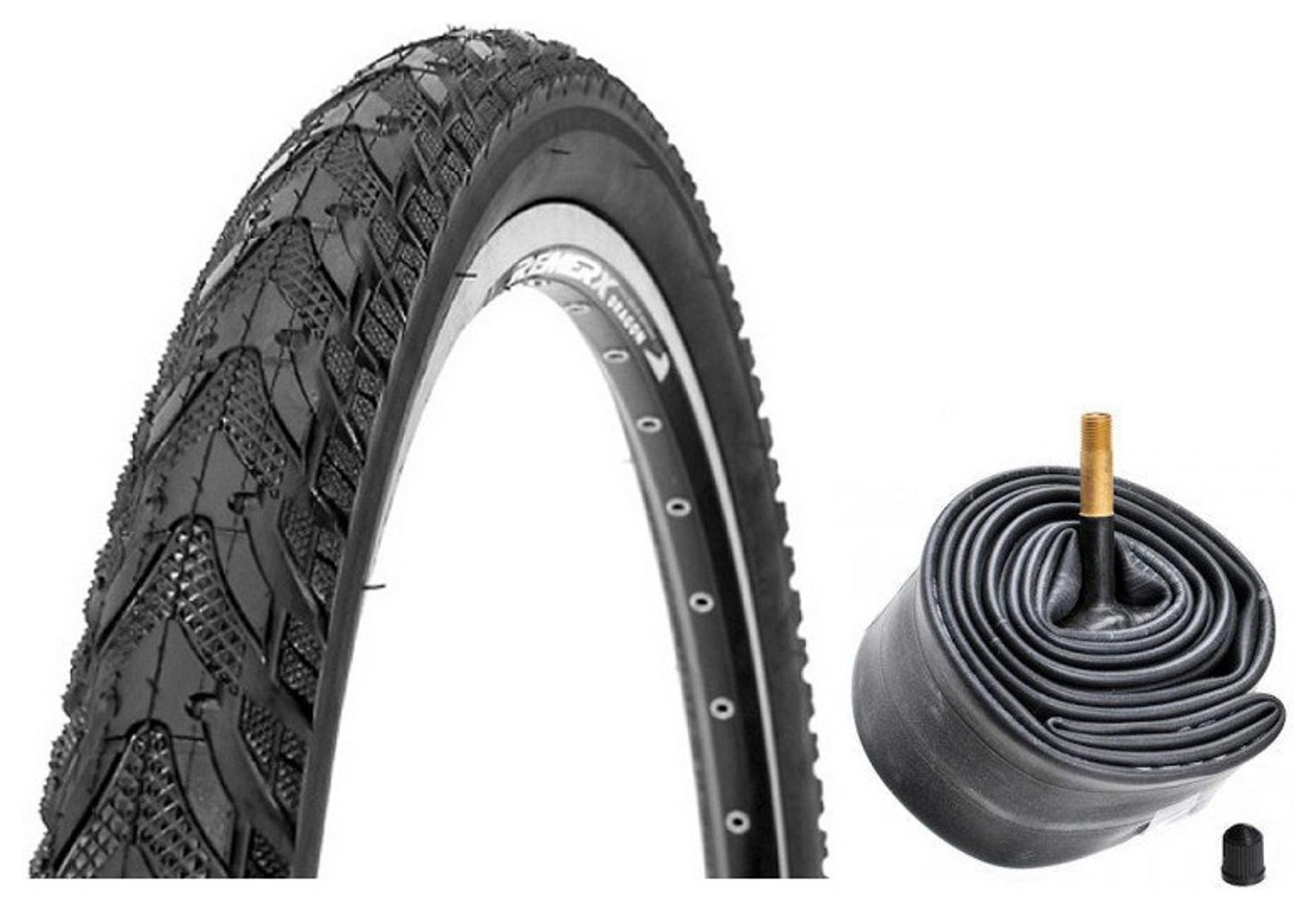 Покрышка 24" x 1.95 черный 30 TPI с камерой KENDA W2003 TIR-066