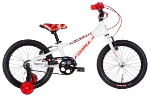 Велосипед AL 18" Formula SLIM Vbr рама-9" білий з червоним 2024 дзвоник