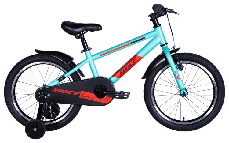 Велосипед ST 18" SPACE KID GEON BH рама-10" бирюзово-красный 2024 крылья OPS-SK-18-005