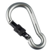 Munkees 3249 карабін Pear with Screw Lock 8 mm x 80 mm grey