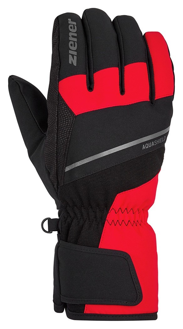 Ziener рукавички лижні Gezim red 10 111005-888-10