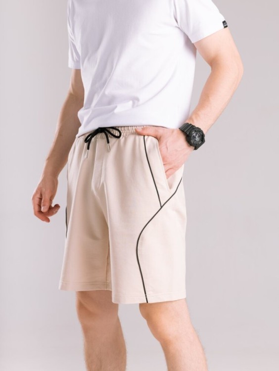 Бежеві літні шорти для чоловіків. Повсякденні шорти чоловічі Pobedov Shape POB_00000008964