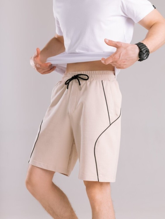 Бежеві літні шорти для чоловіків. Повсякденні шорти чоловічі Pobedov Shape POB_00000008965