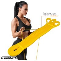 Резиновая петля EasyFit 1-6 кг желтая.
