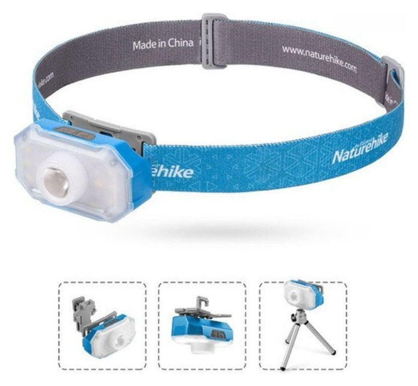 Фонарь налобный Naturehike NH18T001-A, голубой FNR_6927595735138