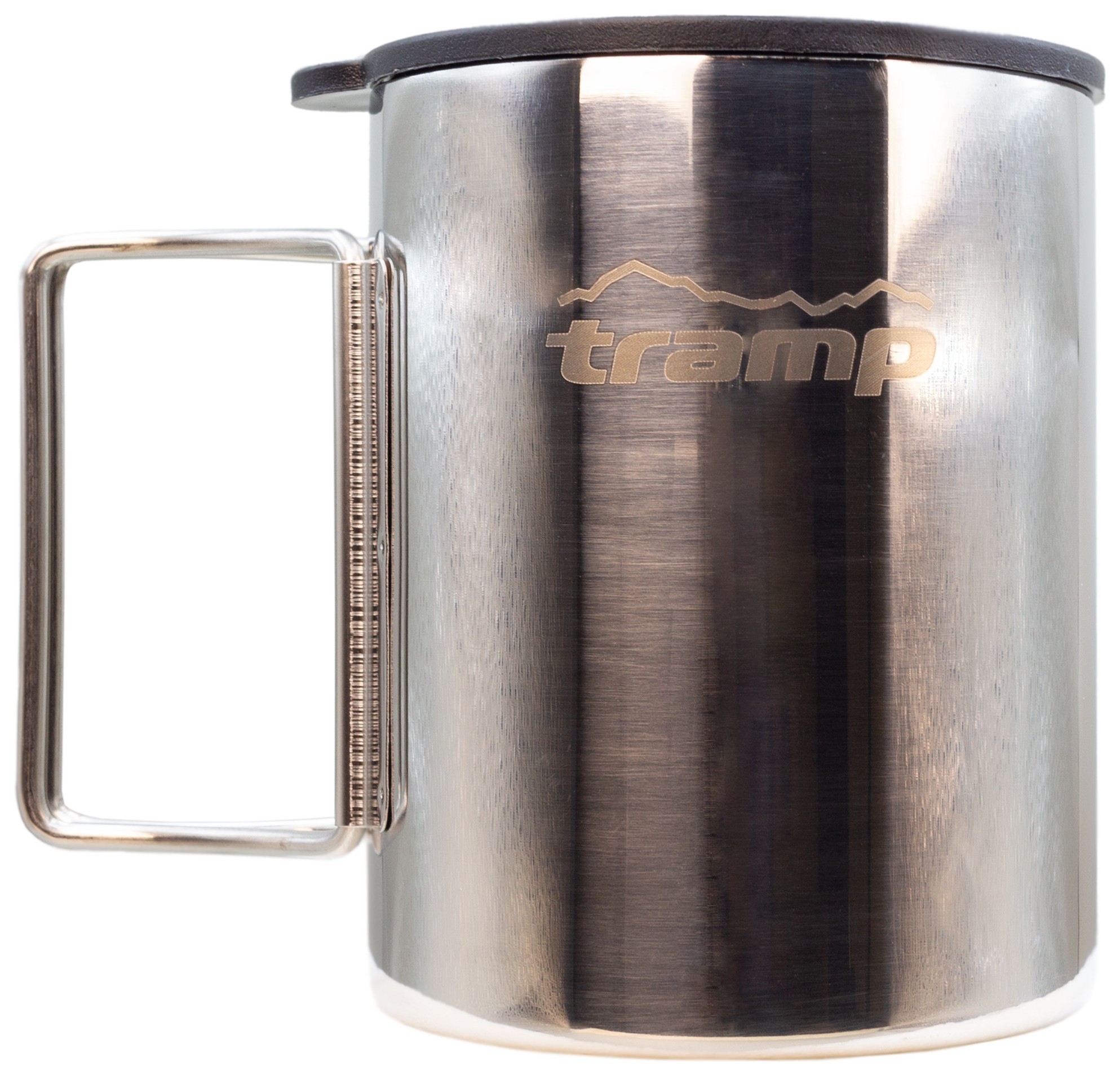 Термокружка TRAMP зі складаними ручками та поїлкою 400мл UTRC-137 метал UTRC-137-metal